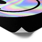 Smile Face Shirt Happy Smiling Face Rave Edm Music Poster (Ecke)