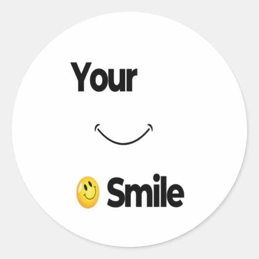 Smile Face Stickers - Klassische Positivity Shapes (Vorderseite)