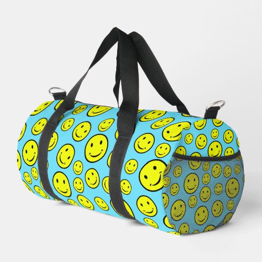 Smile Faces Design Duffle Bag (Rechte Ecke)
