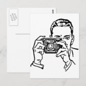 Smile Flash Postkarte (Vorne/Hinten)
