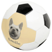 Smile French Bulldog Beige Fußball (Dreiviertel)