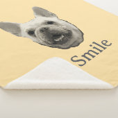 Smile French Bulldog Beige Sherpadecke (3/4)