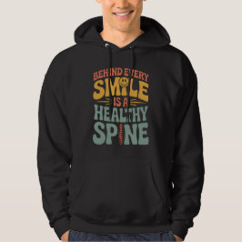 Smile Gesunder Spine Chiropraktor Zitat Design Hoodie