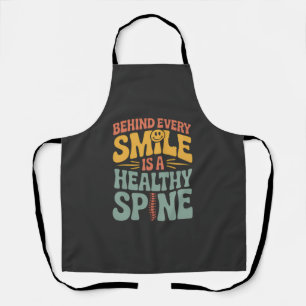 Smile Gesunder Spine Chiropraktor Zitat Design Schürze