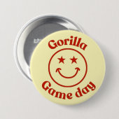 Smile Gorilla Game Day Button (Vorne & Hinten)