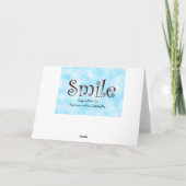 Smile-Greeting Cards Karte (Rückseite)