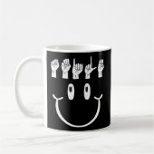 Smile Hand Sign Language Asl Interpreter Translato Kaffeetasse (Links)