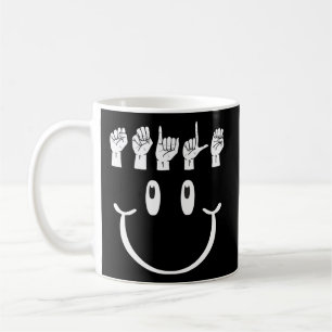 Smile Hand Sign Language Asl Interpreter Translato Kaffeetasse