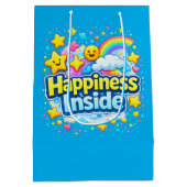 Smile, Happiness is Inside Mittlere Geschenktüte (Rückseite)