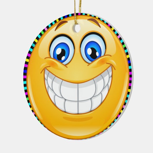 Smile Happy Face Friendship Ornamenet - SRF Keramikornament (Links)