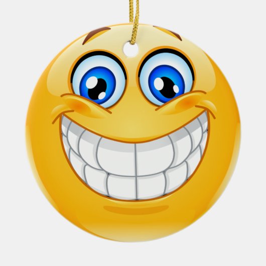 Smile Happy Face Friendship Ornamenet - SRF Keramikornament (Vorne)