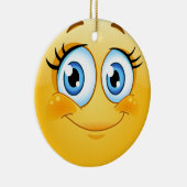 Smile Happy Face Friendship Ornamenet - SRF Keramikornament (Rechts)