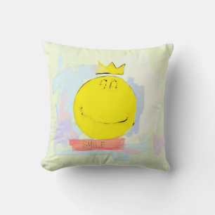 SMILE Happy Face T - Shirt Kissen