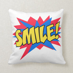 Smile Happy Pop Art Kissen