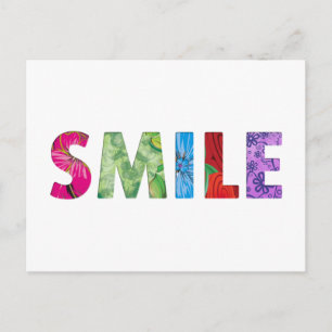 Smile Happy Quote 02 Postkarte