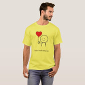 Smile & Heart Balloon T-Shirt - Minimalistische Fr (Vorne ganz)