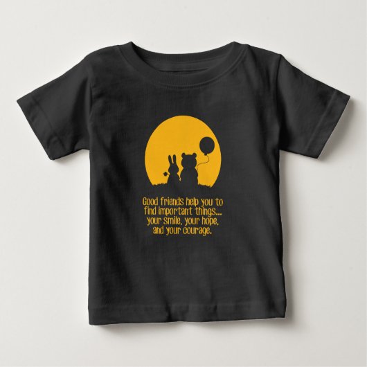Smile, hope, courage baby t-shirt (Vorderseite)