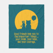 Smile, hope, courage fleecedecke (Vorderseite)