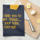 Smile, hope, courage geschirrtuch (Viertel Falte)