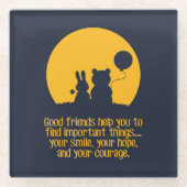 Smile, hope, courage glasuntersetzer (Vorderseite)