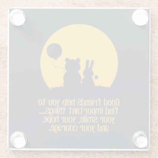 Smile, hope, courage glasuntersetzer (Rückseite)