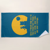 Smile, hope, courage strandtuch (Vorderseite)