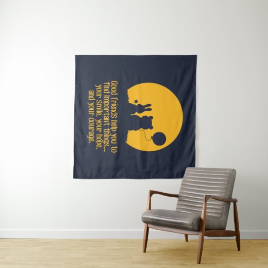 Smile, hope, courage wandteppich (Beispiel (Horizontal))