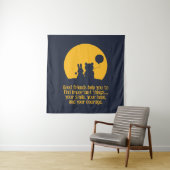 Smile, hope, courage wandteppich (Beispiel)