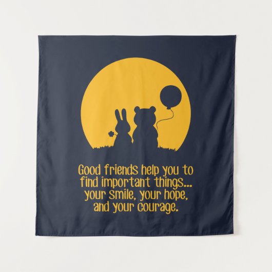 Smile, hope, courage wandteppich (Vorderseite)