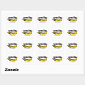 SMILE ist gut für Gesundheit Square Sticker (Blatt)