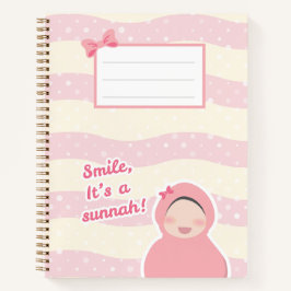 "Smile it is a sunnah" Notebook Notizblock