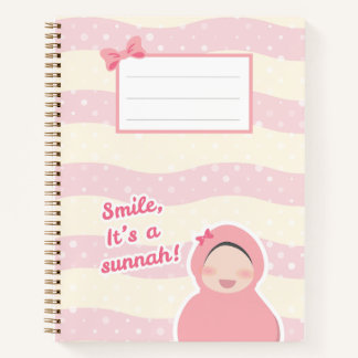 "Smile it is a sunnah" Notebook Notizblock