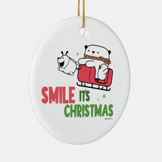 Smile, it's Christmas |  Keramik Ornament (Rechts)
