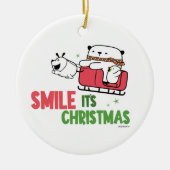 Smile, it's Christmas |  Keramik Ornament (Vorne)