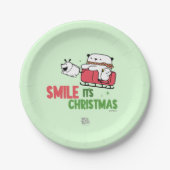| Smile, it's Christmas Pappteller (Vorderseite)
