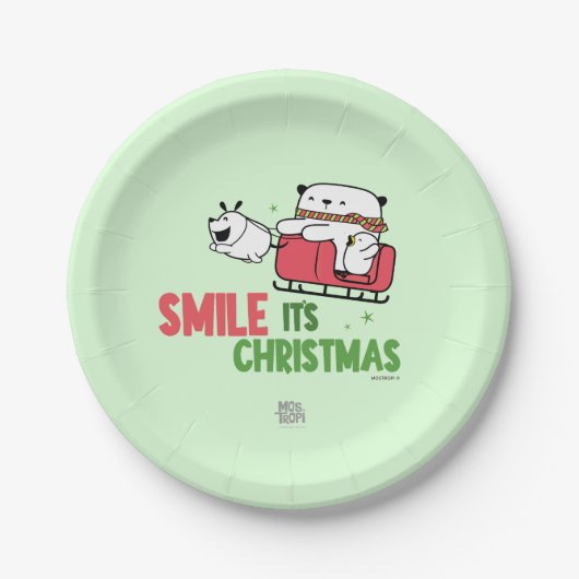 | Smile, it's Christmas Pappteller (Vorderseite)