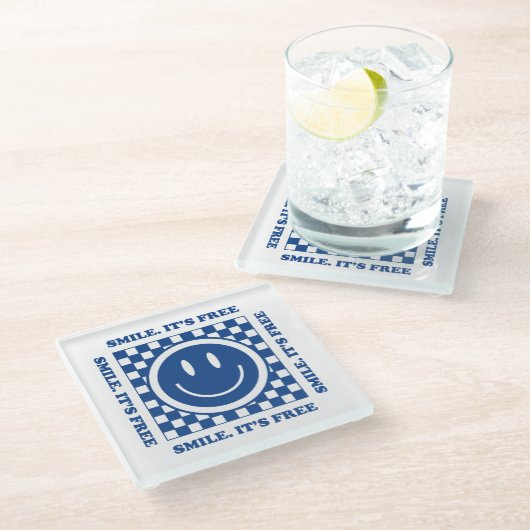 Smile It's Free Glasuntersetzer (Schrägansicht)
