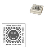 Smile It's Free Gummistempel (Stempel)
