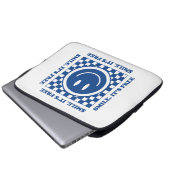 Smile It's Free Laptopschutzhülle (Vorne Knopf)