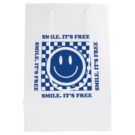 Smile It's Free Mittlere Geschenktüte (Rückseite)