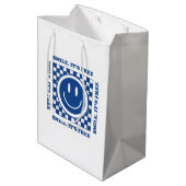 Smile It's Free Mittlere Geschenktüte (Rückseite Schrägansicht)