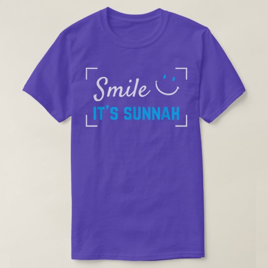 Smile It's Sunnah Islamic Saying Islam For Muslim T-Shirt (Design vorne)