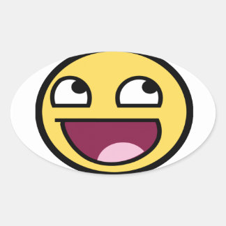 SMILE JESUS LIEBEN SIE OVALER AUFKLEBER