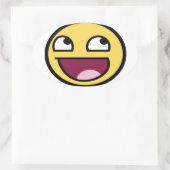 SMILE JESUS LIEBEN SIE OVALER AUFKLEBER (Tasche)