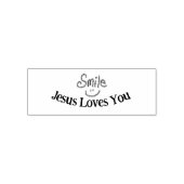 Smile Jesus Loves You Christian  Permastempel (Design)