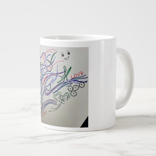 smile Jumbo-Tasse (Vorderseite Rechts)