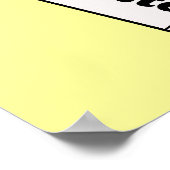 Smile Kawaii Tooth Art Poster (Ecke)