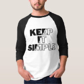 "Smile Keeper: Grafisches T-Shirt" T-Shirt (Vorderseite)