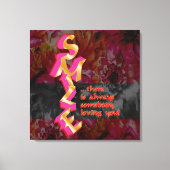 SMILE - Leinwand gedruckt (Vorderseite)