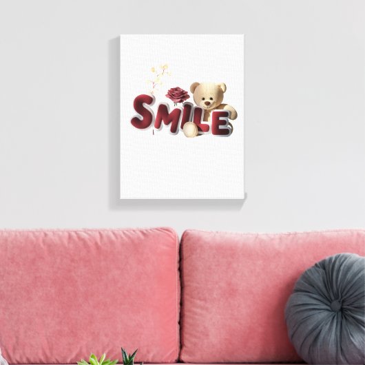 Smile Leinwanddruck (Insitu (Wohnzimmer))